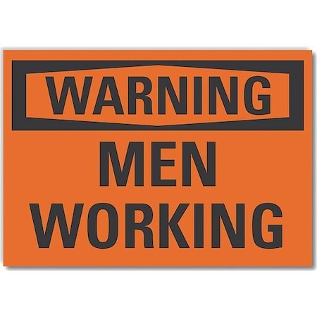 Warning Sign,14W,10 H,0.004 Thickness, LCU6-0078-ED_14x10