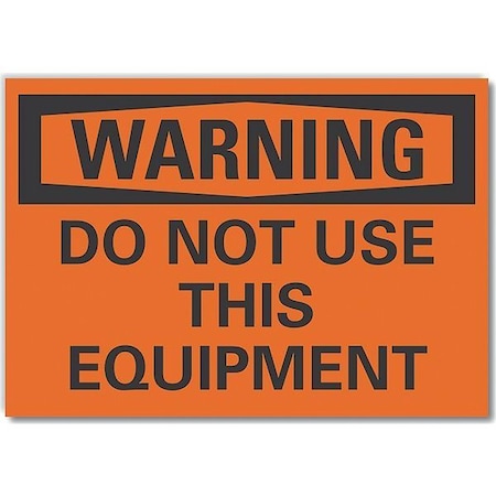 Accident Prevention Warning Reflective Label, 3 1/2 In Height, 5 In Width, Reflective Sheeting