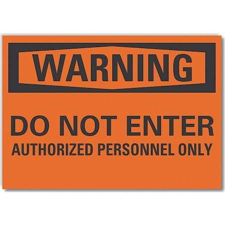 Decal,Reflective,Warning Do Not,14 X 10, LCU6-0127-RD_14X10