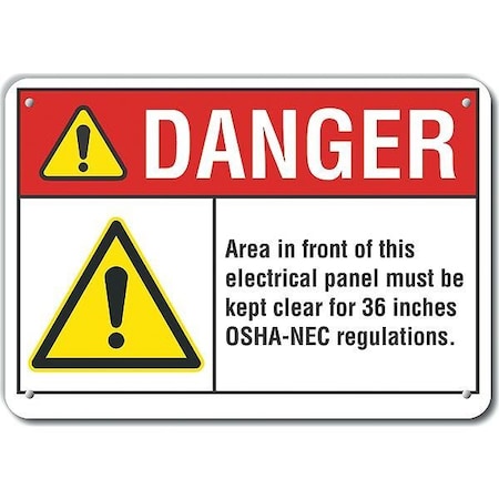 Alum Danger Area In Front Of,10x7