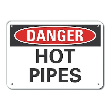 Alum Danger Hot Pipes,10x7, LCU4-0328-NA_10X7