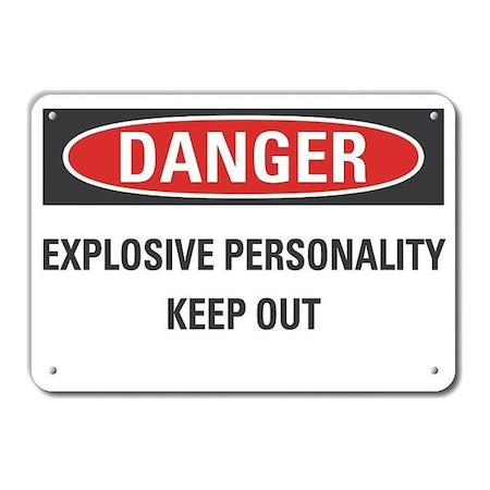 Decal,Plastic,Danger Explosive,14 X 10, LCU4-0507-NP_14X10