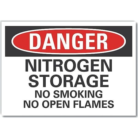 Danger Sign, 7 H, 10 W, Non-PVC Polymer, Vertical Rectangle, English, LCU4-0600-ED_10x7
