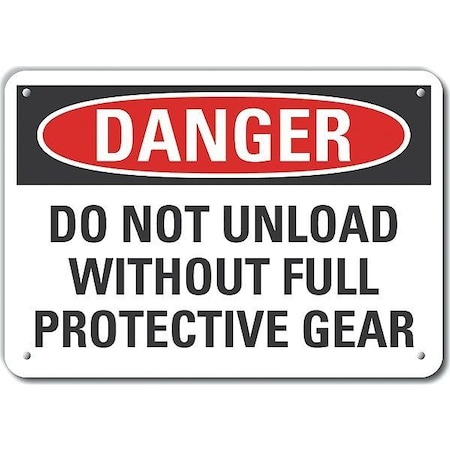 Decal, Danger Do Not Handle, 14 X 10, Sign Mounting Style: With Mounting Holes