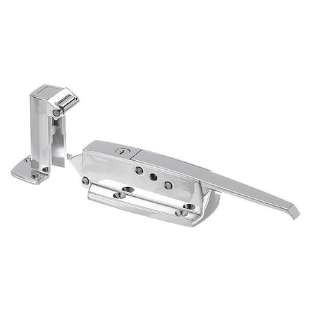 Polished CP Walk-In Door Latch Lock And