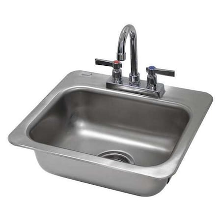 Sink,Counter Top Drop-In,14x10x5,20g