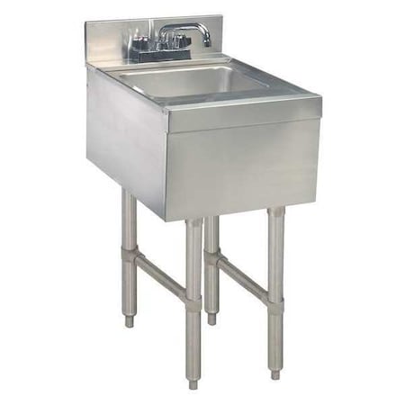 12 W X 21 L X 33 H, Deck Mount (Faucet), Stainless Steel