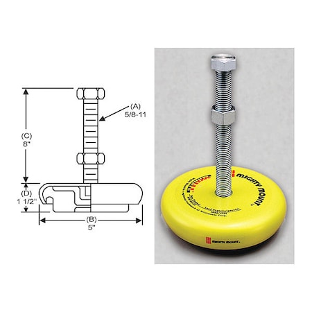 Mighty Mount,Level Mount,5/8-11