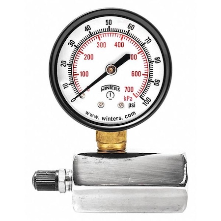 Gas Test Gauge 0-100 Psi/Kpa