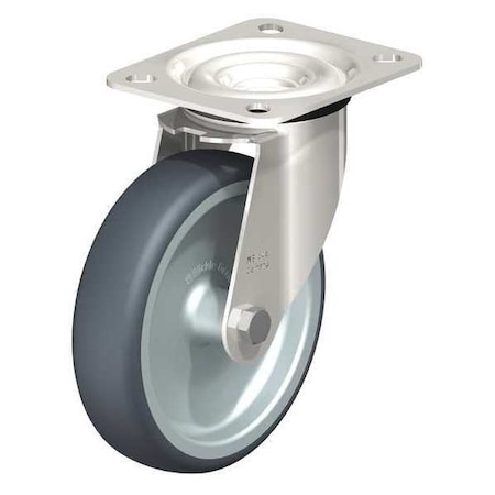 Swivel Plate Cstr,TPR Rubber,5,275 Lb.