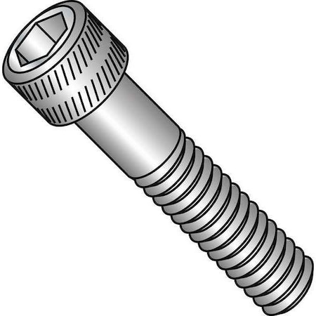 5/16-18 Socket Head Cap Screw, Plain Stainless Steel, 1 In Length, 100 PK