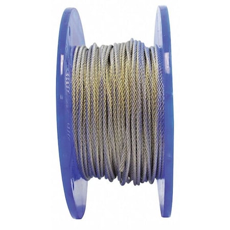 Cable,1/8,7x7,Galv X 250ft.