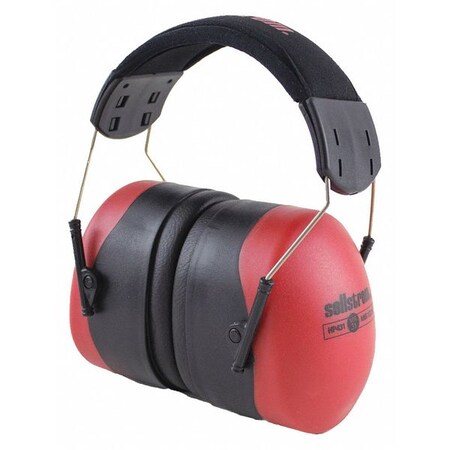 Over-the-Head Ear Muffs, 31 DB, HP431, Black/Red