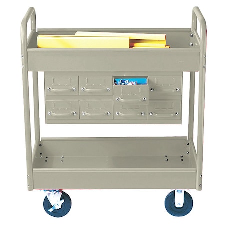 Stock Cart, 2 Shelfs, 8 Drawers 800lb,PY