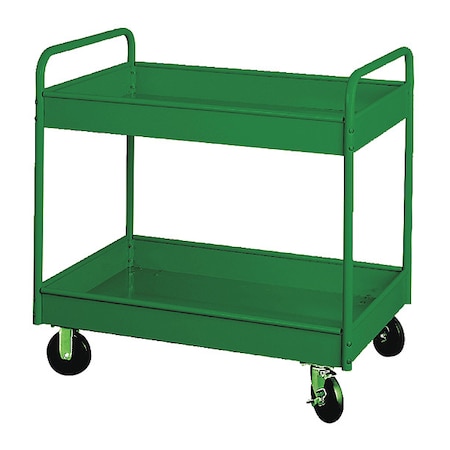 Stock Cart, 2 Shlv 800Lb Cap,36x24x36,GN