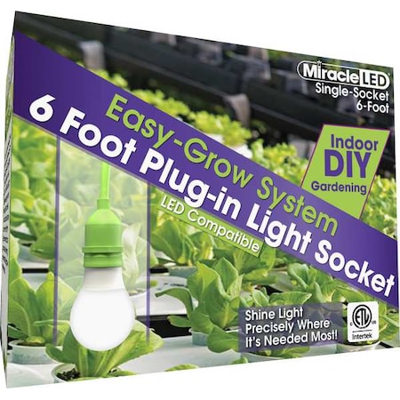 Single Socket LED Ready Corded Lighting System For Grow Lights