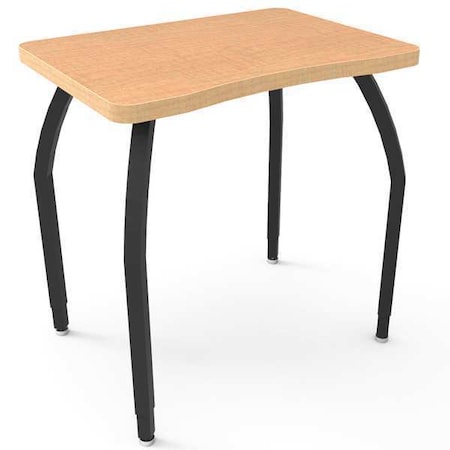 Classroom Desk, 24 D, 36 W, 26 To 31 H, Fusion Maple, Laminate