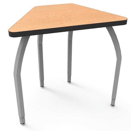 Classroom Desk, 18 D, 30 W, 21-1/4 To 26-1/4 H, Fusion Maple, Laminate