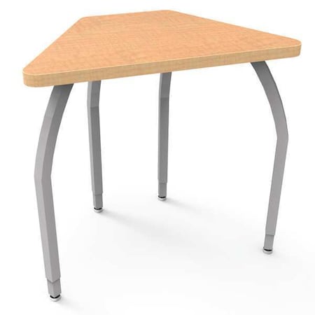 Classroom Desk, 18 D, 30 W, 21-1/4 To 26-1/4 H, Fusion Maple, Laminate