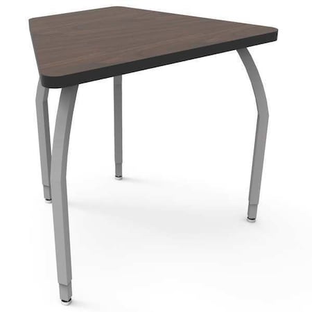 Classroom Desk, 24 D, 33 W, 26 To 31 H, Montana Walnut, Laminate
