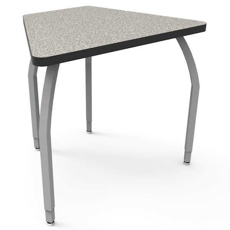 Classroom Desk, 24 D, 33 W, 26 To 31 H, Gray Nebula, Laminate