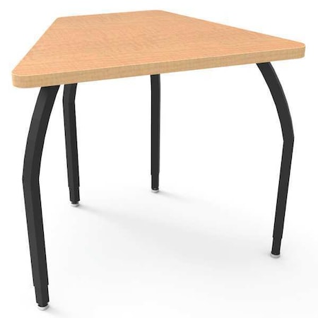 Classroom Desk, 24 D, 33 W, 26 To 31 H, Fusion Maple, Laminate