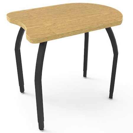 Classroom Desk, 21-1/2 D, 31 W, 26 To 31 H, Oak, Laminate