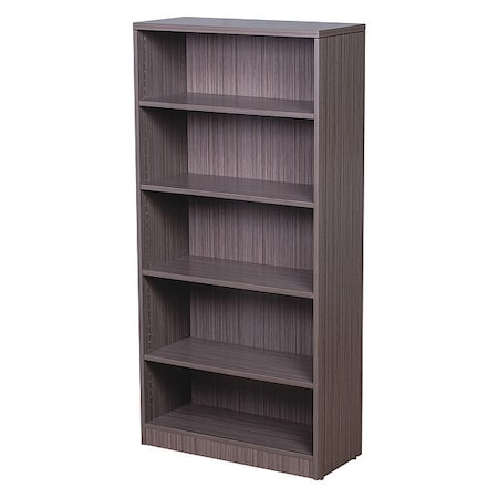 Bookcase,31W X14D X 65.5H,Driftwood