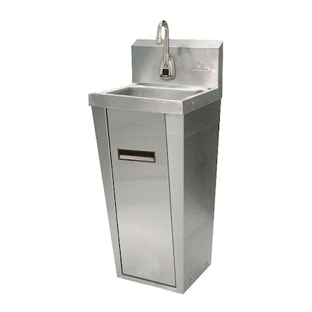 Pedestal Base Sink W/Hands Free Electric Faucet