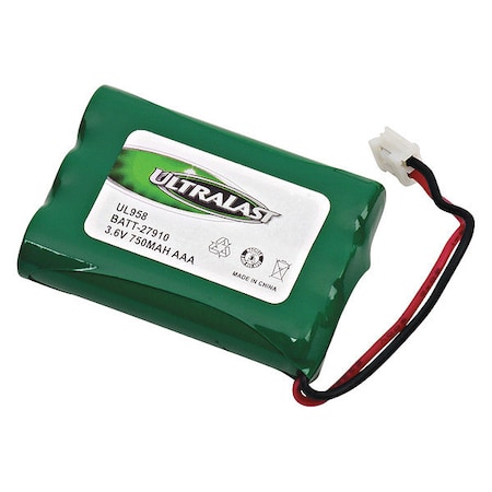 Battery 3.6 Volt Nickel Metal Hydride Ultralast Cordless Phone Battery