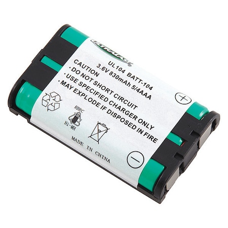 Battery 3.6 Volt Nickel Metal Hydride Ultralast Cordless Phone Battery