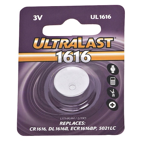 Battery 3 Volt Lithium (CR) Ultralast Lithium Battery