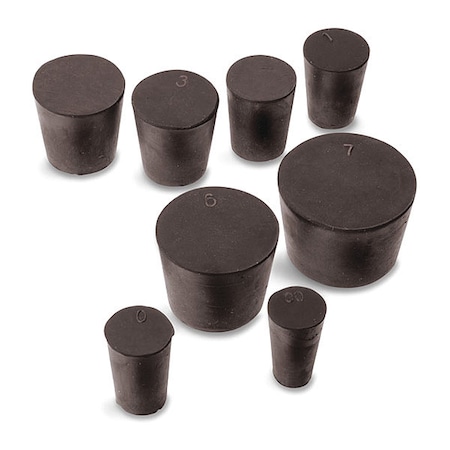 Rubber Stoppers,Solid,No. 3