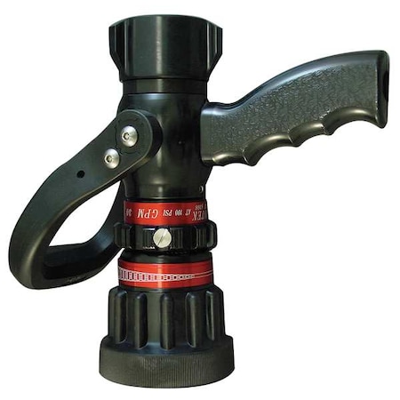 Fire Hose Nozzle,1-1/2 In.,Black