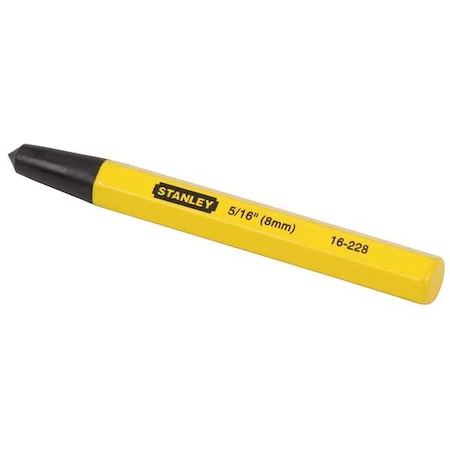 Center Punch,5/16 X 4-1/2 In,Yellow