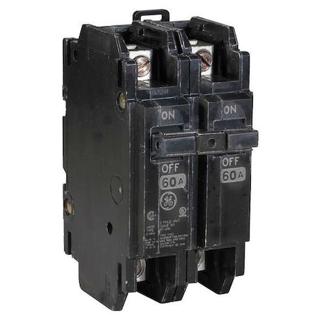 Miniature Circuit Breaker, 15 A, 120/240V AC, 2 Pole, Surface/DIN Rail Mounting Style, THQC Series