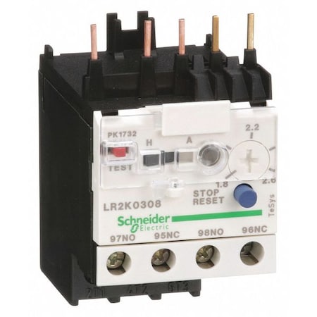 Overload Relay,1.80 To 2.60A,Class 10,3P