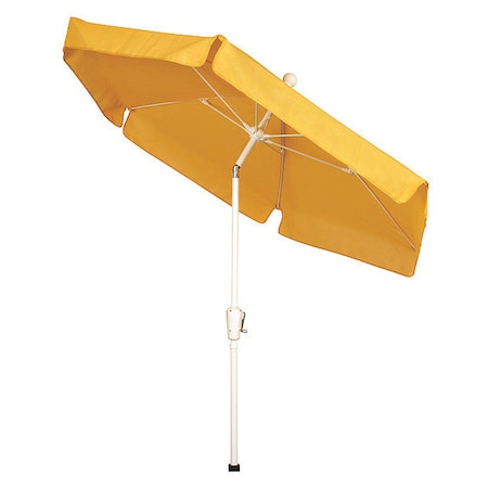 Garden Tilt Umbrella CrankW/Yellow,7.5 Ft.