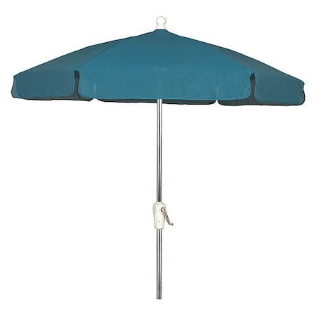 Garden Umbrella Crank Ba,Teal,7.5 Ft.