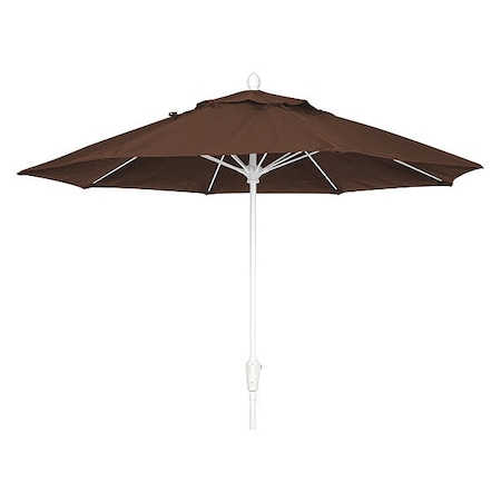 Market Umbrella 8Rib CrankW/Brown,7.5 Ft.