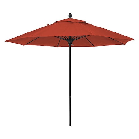 Mrkt Umbrella 8Rib PushUp,Terrctta,7.5Ft