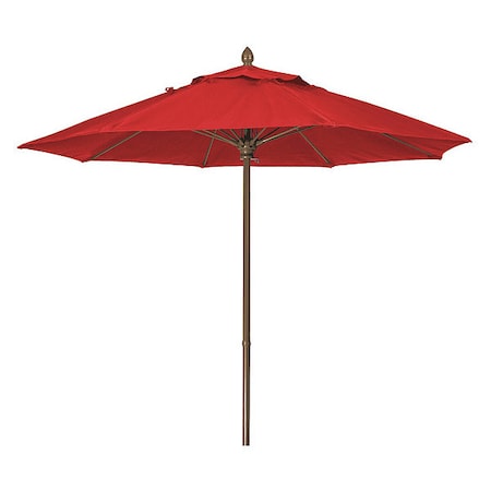 Market Umbrella 8Rib Push Up Cb,Red,7.5ft.