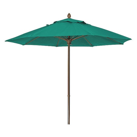 Mrkt Umbrella 8Rib Push Up Cb,Teal,7.5Ft