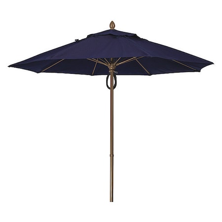 Market Umbrella 8Rib Pulley Pin Cb,Navy,9ft.