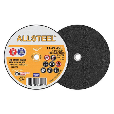 Allsteel Mini Cut-Off Wheels,4 X 1/8