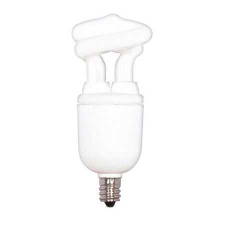 5W T2 LED Light Bulb - Candelabra Base - White Finish