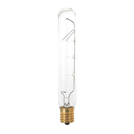 25 W T6 1/2 Incandescent - Clear - 1500 Hours - 180L - Intermediate Base - 130V - Carded