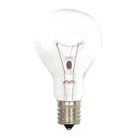 40 W A15 Incandescent - Clear - Appliance Lamp - 1000 Hours - 420L - Intermediate Base - 130V