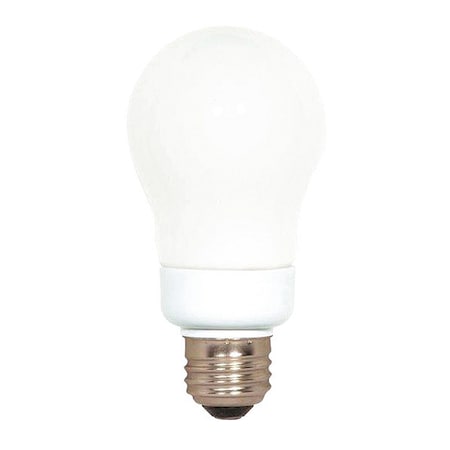 7W A19 LED Light Bulb - Medium Base - White Finish