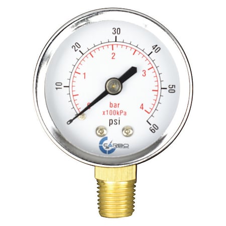 Dry Pressure Gauge, 2, 60 Psi